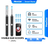 MeeGoo Smart Visual Earpick Ear Cleaner with Camera &Lights Otoscope Endoscope Earwax Removal Kit