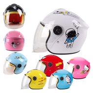 Cartoon Kids Motorcycle Safety Helmet Half Helmet Topi Keledar Kanak-Kanak