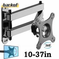 BACKOF LCD Monitor Bracket, Rotatable Wall Mount Computer Bracket, Universal 10-37in Sturdy Extendab