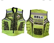 New arrival rela vest with velcro beside...free full set logo rela (velcro)-unisex