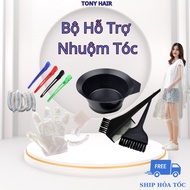 Premium Hair Dyeing Tools - Dyeing comb, Dyeing bowl, Gloves, Hair cap _ Tony Hair