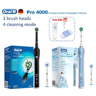 In StockOral B Pro4000 3D Ultrasonic Electric Toothbrush 4 Cleaning ModesHT99 GMLC