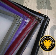 terpal plastik bening pakai Lis 6X10 200 micro plastik +UV bening TRANSPARAN BARU gren house