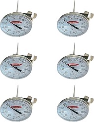 Value Pack Accurate Laboratory Bi-Metal Thermometer 0/220°F X 2°F 1 3/4" Plastic Dial x 8" Stem (6 p
