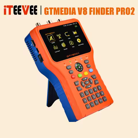 New Digital Satellite TV Finder GTMEDIA V8 FInder Pro2 DVB-S2X/S2/S/T2/T/C MPEG-2/4 H.264/H.265(10 B