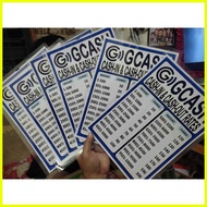 ♞,♘GCASH CASH IN CASH OUT RATES A4 LAMINATED SIGNAGE