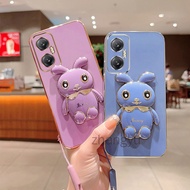 Case for INFINIX HOT 20 4G HOT 20 5G HOT 20i 20S HOT 20 PLAY 4G TPU Rabbit New Phone Case Ultra thin Electroplated Smooth Phone Case Soft Case Shock proof cover Bumper Phone Case