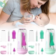 Travel Electric Baby Bottle Brush Set Rechargeable Bottle Brush Cleaner Set with Silicone Nipple/Straw Brush Bottle Brush for Baby Bottles SHOPQJC4861
