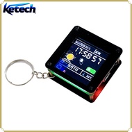 ESP32 C3 Development Board 1.44 Inch LCD Mini TV Pendant, ST7735 LVGL Weather Station with GIF Anima
