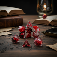 Crystal-Style 7pcs Polyhedral Dice Set DND Table Game RPG Role-Playing Dice  Set Dadu Polihedral 7pc