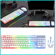 RPAN Colorful LED Corded Gaming Keyboard Mouse Combo Keyboard 104 Keys Mouse Gaming Keyboard Mechani
