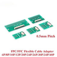 FPC/FFC Flexible Cable Adapter Board 0.5mm Pitch 6P/8P/10P/12P/20P/24P/26P/30P/34P/40P 2.54mm 1.0mm 