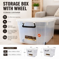 Lava Storage Box (Transparent) 50L l 80L/ Toy Storage Box /  Storage Container / Bekas Simpanan