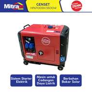 Zehn Genset HP6700SN 5500 Watt Merah-Hitam