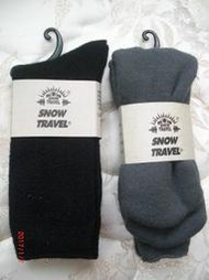 SNOW TRAVEL雪之旅 黑色、灰色保暖高級羊毛襪、登山襪、划雪襪、襪子 任選2雙免運