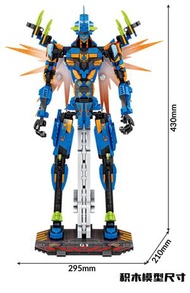 坦克牌9228EVA機甲初號機最終號難度拼裝積木潮玩擺件男孩高玩具-9228初號機終極號