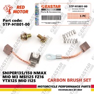 Starter Brush Carbon Brush Set For Sniper135/150 Nmax MIO M3 MSI125 FZ16 YTX125 Mio i125 5TP-H1801-0