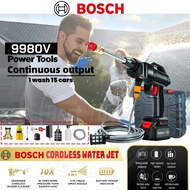BOSCH Cordless Water Jet 9980VF - Portable Car Wash Battery Electric Car House Wash Spray Gun Kuasa 