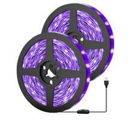 USB Powered Purple LED Black Light Strip, Non-Waterproof UV LED Light For Fluorescent Dance And UV B