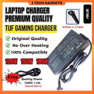 ITECHGADGETS ASUS ROG TUF Gaming Laptop Charger 6.0mm x 3.7mm 120w 150w 180w Asus Gaming Charger F15