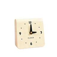 Minimalist Cream Desktop Clock Ornament 11CM*11CM*9.5CM