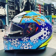 Helm AGV Full Face AGV K3SV Winter Test 2016 Snowman Helm Full Face