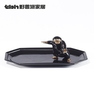 TBH จานเก็บเครื่องประดับเซรามิก ชั้นวางเครื่องประดับ ชั้นวางแหวน เคสใส่สร้อยคอ จานเก็บของ เครื่องประ