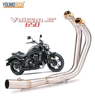 สำหรับ Kawasaki Vulcan S 650 650S S650 VN650 EN650 รถจักรยานยนต์ไอเสียด้านหน้า Link Tube Full ระบบไอ