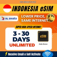 【CSL】Indonesia eSIM  | 1-15Days HighSpeed Unlimited data 【Bali】【Jakarta】【Borvo】Travel Prepaid Sim Ca