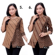Baju Batik Atasan Wanita/Blouse Batik Kombinasi