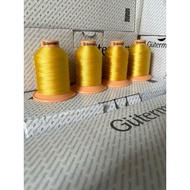 Special yellow LV Gütermann Tera gold thread used in LV factory for leather sewing