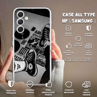 CASE SAMSUNG A02 A02S A03 A03S A03 CORE A04 Aesthetic Motif Clear Case Softcase ThickBENING - Casing