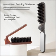 Comb Rounded Bead Head Fluffy Comb Hairdressing Comb Natural Hog Sideburns Hog Bristle Flexible Comb