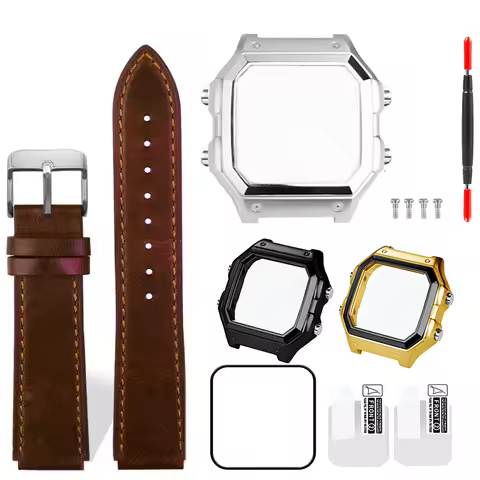 AE1200 MOD case for Casio 3299 AE-1200 case women's men's stainless steel bezel silver metal case AE