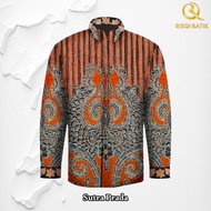 KEMEJA Baron Prada Exclusive ATBM Silk Batik Cloth - Long Sleeve Men's Batik Shirt Pattern