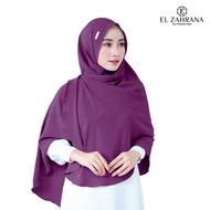El Zahrana Lovely Shawl Cringkle Pashmina Oval Melayu - Pasmina Syari Jumbo Hijab Terbaru