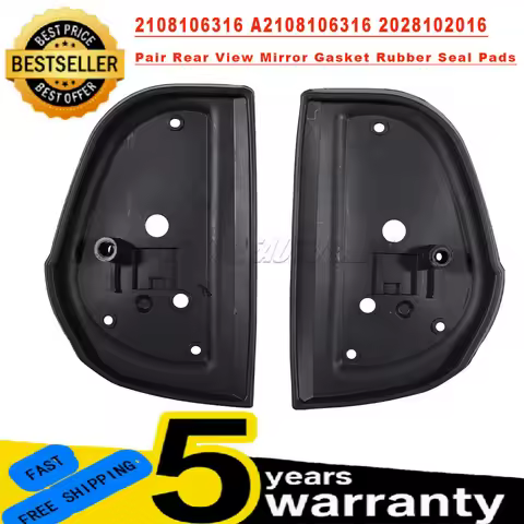 2108106316 For Mercedes-Benz W202 S202 W210 S210 1 Pair New Rear View Mirror Gasket Rubber Seal Pads