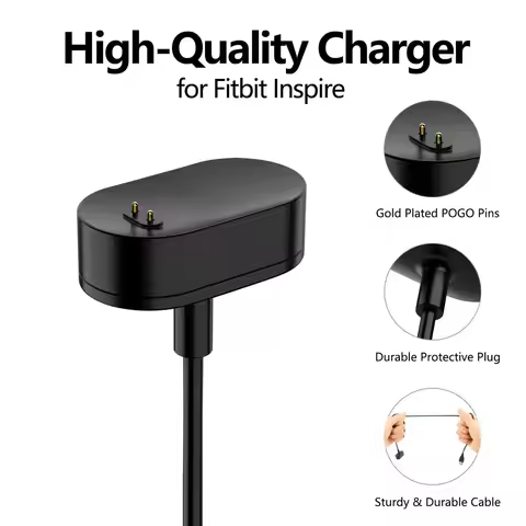 Replacement charger suitable for Fitbit Inspire/Inspire HR/Ace 2 USB smartwatch charging dock