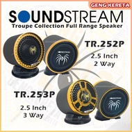 Soundstream Troupe Collection Full Range Speaker Kereta Kecil Dashboard 2 Way Speaker TR.252P / 3 Wa