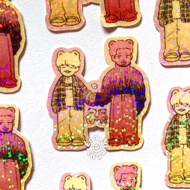 Namgi Bear Sticker | Bts RM Suga Merchandise | Bangtan Namjoon Yoongi Stickers