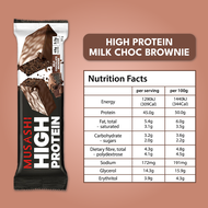 Musashi High Protein Bar Milk Chocolate Brownie 90g (Box of 12)