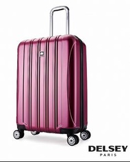 全新 Delsey 法國大使 Helium Aero 25 吋紫色 Luggage 可擴展行李箱