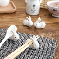 Rabbit Stand Chopstick Rest Chopstick Holder Household Tableware Ceramic Chopstick Rest