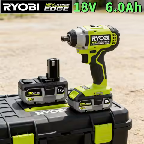 Original RYOBI ONE+ 18V 6.0/8.0Ah Rechargeable Lithium Battery High Capacity Long Runtime for All ON