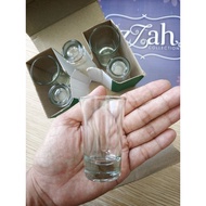 LILIN LONG SLOKI GLASS CONTENTS 6 PCS MINI GLASS ZAMZAM GLASS COFFEE PUDDING GLASS ZAM ZAM WATER CAN