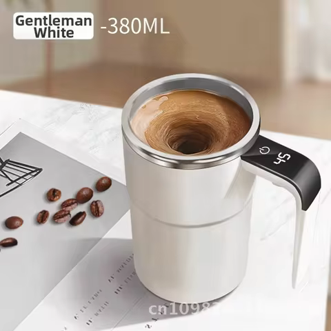 Intelligent Temperature Measurement Protein Powder Shaker Cup Electric Magnetic Mixing Cup for Coffe