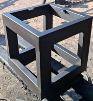 PradooSiam ขาโต๊ะเหล็ก ขาโต๊ะ 1ตัว ทรงกล่องสี่เหลี่ยมจัสตุรัส Model รุ่นPS-1790 สูง 40cm สีดำด้าน แข