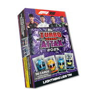 TOPPS Turbo Attax Formula 1 F1 Topps Trading Card 2025 Mega Tin - 66 Cards/Box with 6 Limited Editi