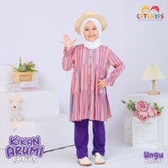Setelan Tunik Anak Perempuan 1 - 6 Tahun Kikan Cutekids Lengan Panjang Strip