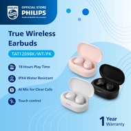 Philips True Wireless Headphones In-ear Headphones Dynamic Sound (TAT1209)